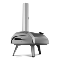 Karu 12 multi-fuel pizza oven  with door closed